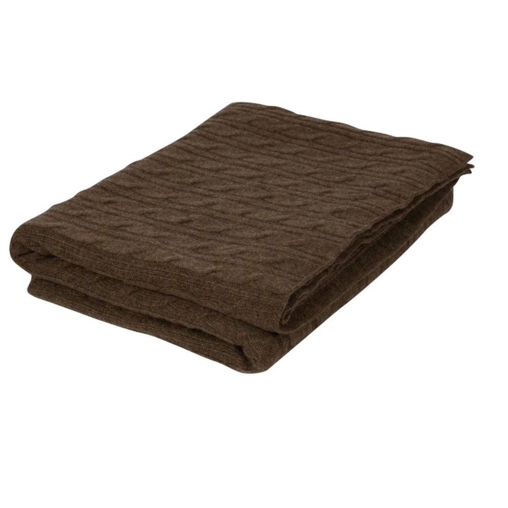 Only One Left!!!! Cable Knit Blanket from NakedCashmere